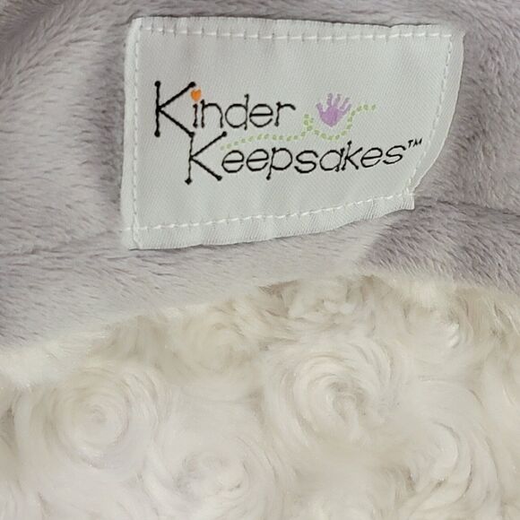 Kinder Keepsakes Elephant Plush Lovey 30" Gray Large Security Baby Blanket 2015 - Picture 7 of 9
